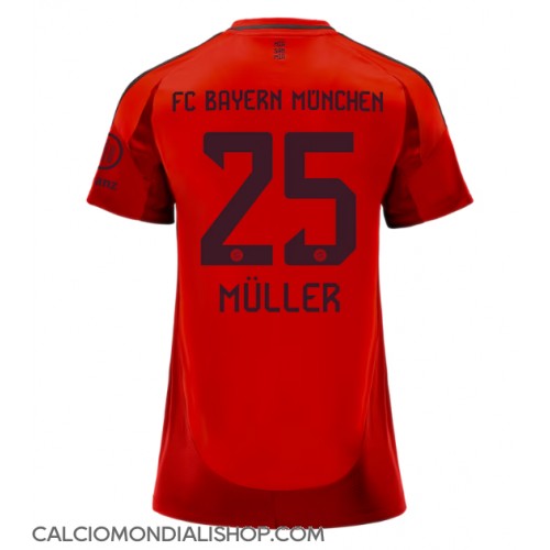 Maglie da calcio Bayern Munich Thomas Muller #25 Prima Maglia Femminile 2024-25 Manica Corta